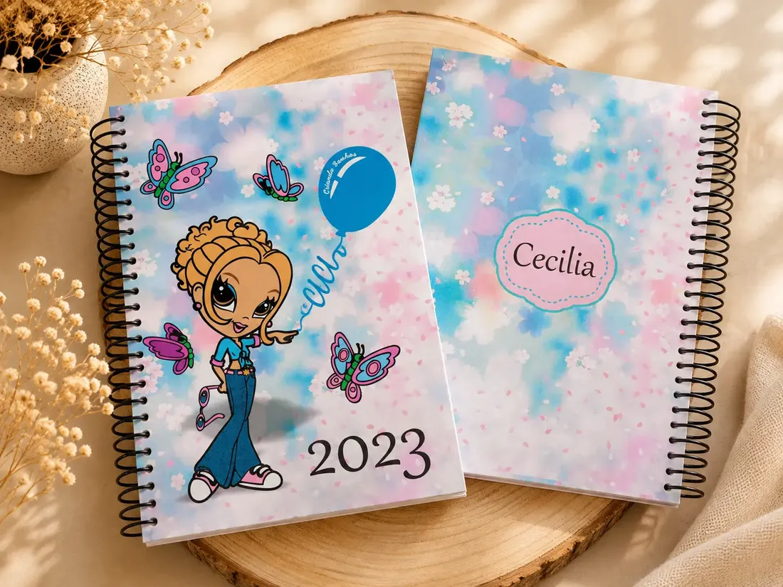 Agenda — Boneca Fashion Azul