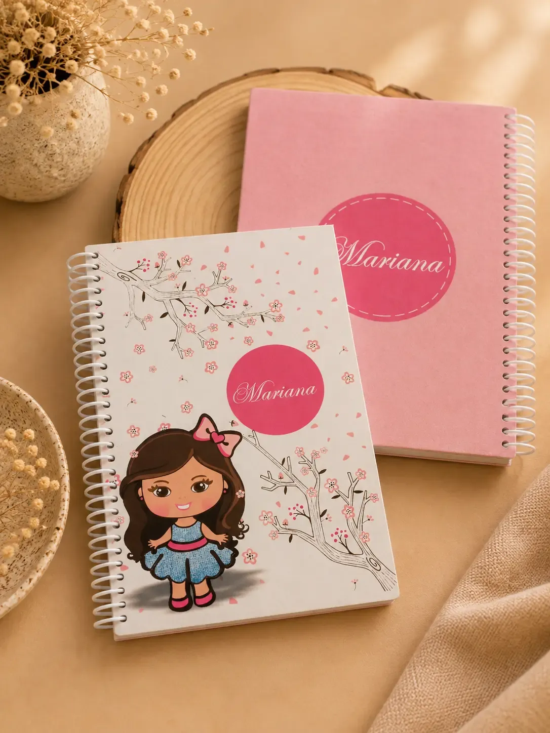 Agenda — Menina Cerejeira Rosa