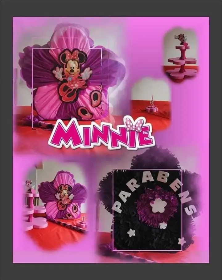 Piñata Minnie Rosa
