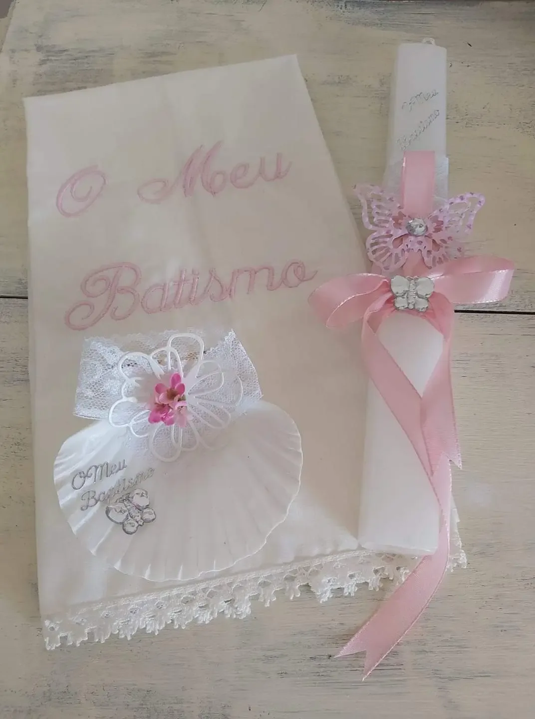 Vela de Batizado Decorada — Alma Criativa