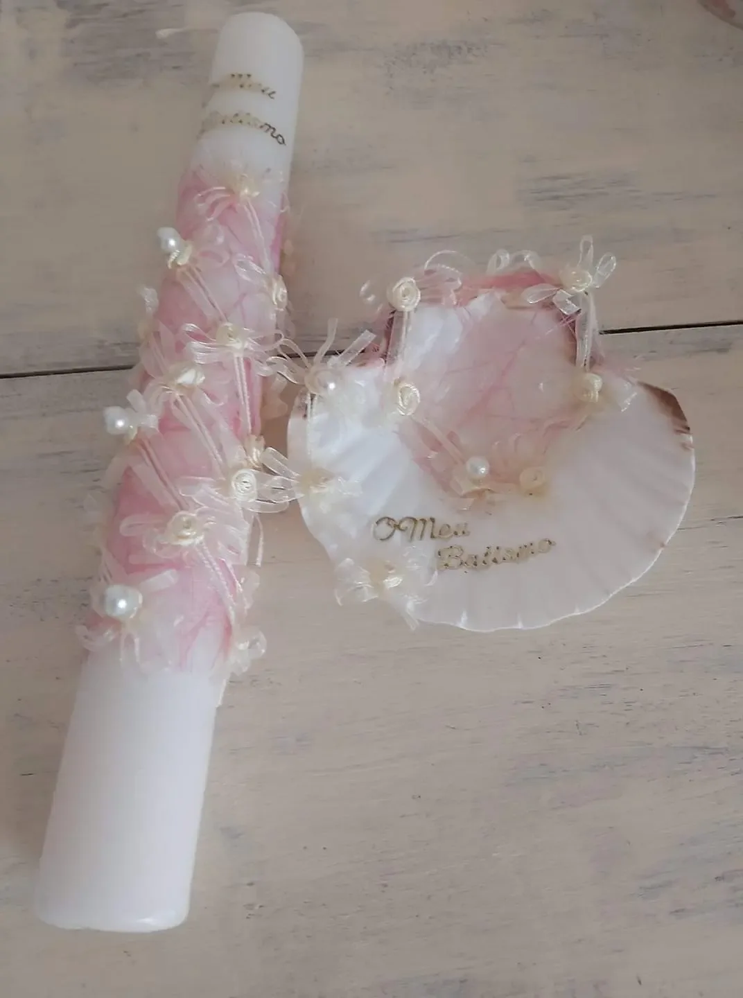 Vela Floral Batizado — Alma Criativa